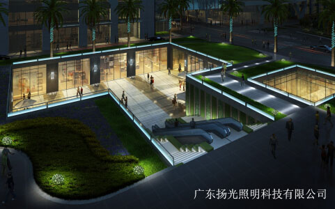 環(huán)宇匯金中心內街燈光設計效果圖