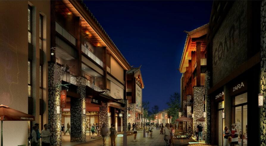 麗江雪山藝術小鎮(zhèn)夜景照明工程