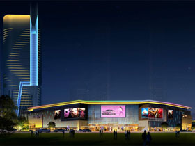 四川遂寧遠(yuǎn)成中心夜景燈光亮化