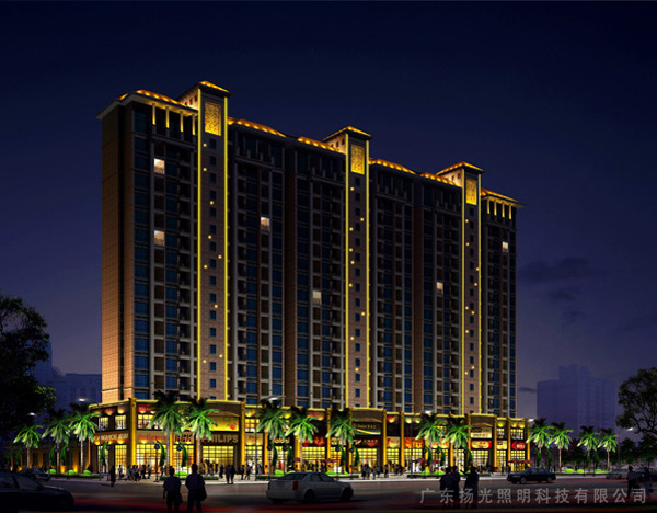 清遠(yuǎn)新都廣場(chǎng)夜景照明設(shè)計(jì)